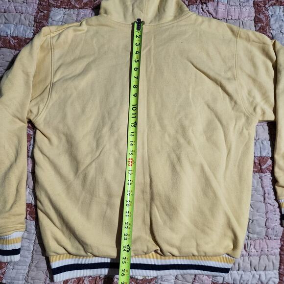 Pepsi-Cola Men's XL Yellow Full Zip Hoodie Vintage 90's Script Logo - Picture 9 of 9